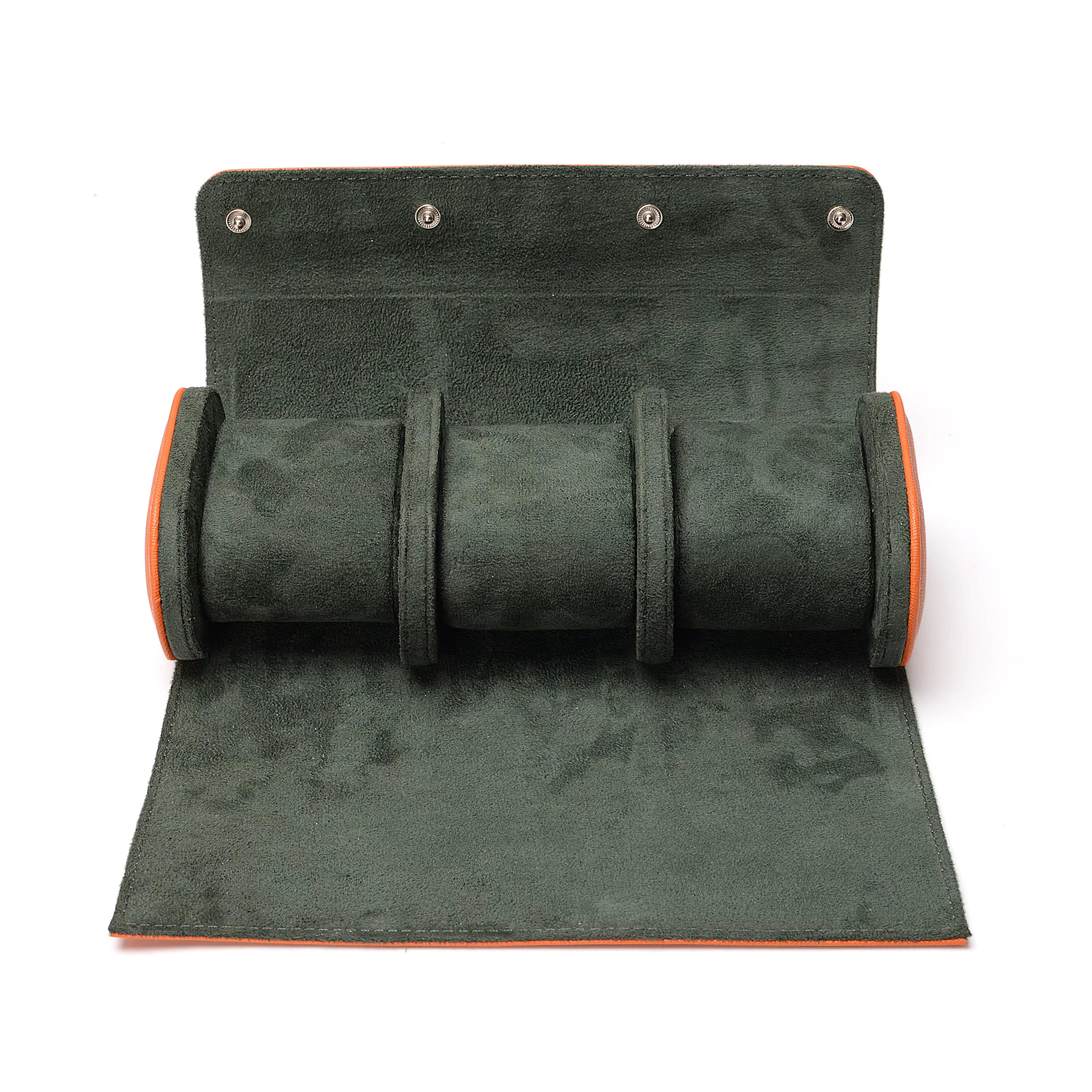 Genuine Saffiano Leather Watch Roll