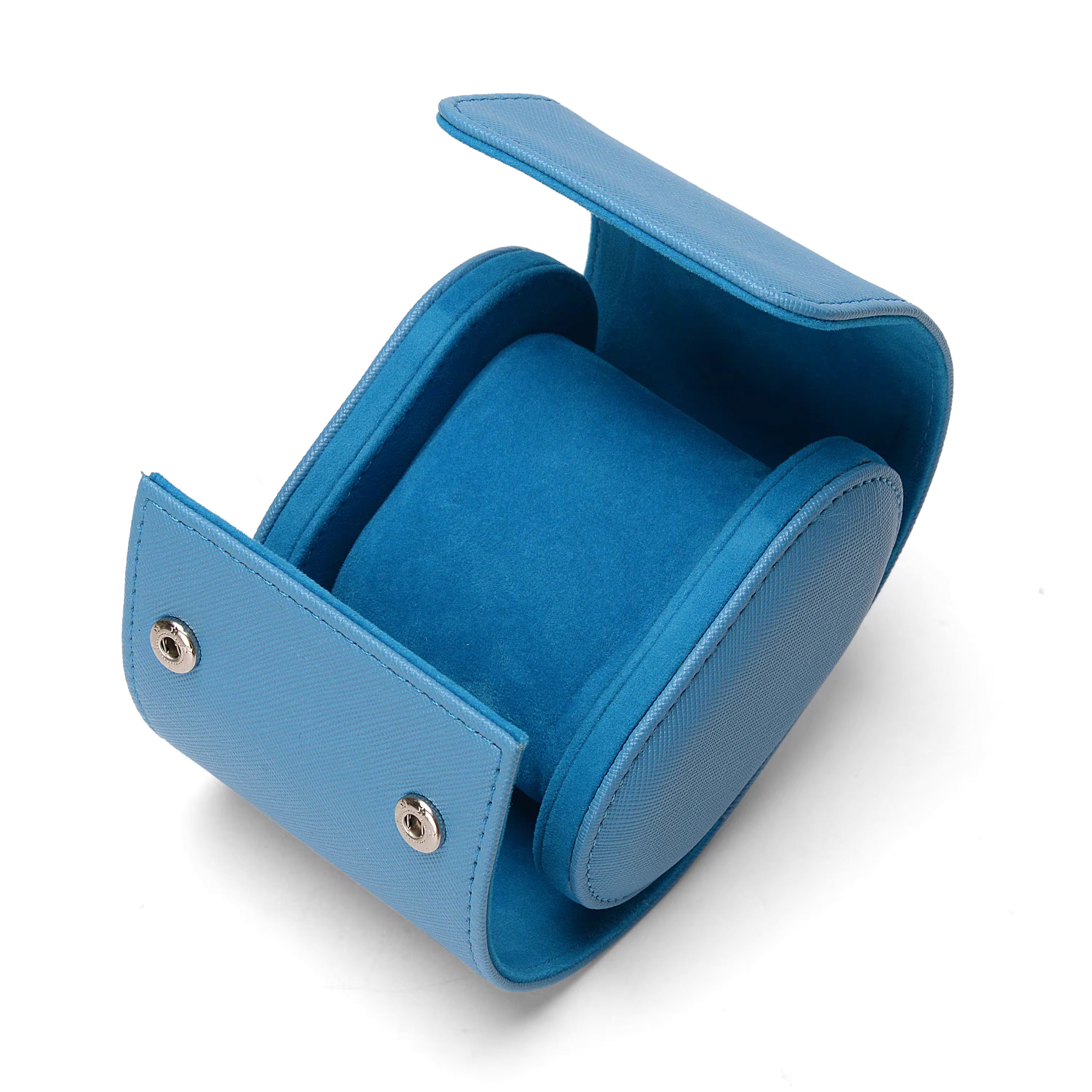 Blue Watch Roll Travel Case